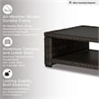 Signature Design by Ashley Grasson Lane Patio Coffee Table in Brown