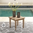 Signature Design by Ashley Gerianne Square Patio End Table in Grayish Brown