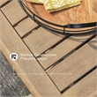 Signature Design by Ashley Gerianne Square Patio End Table in Grayish Brown