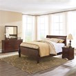 Signature Design by Ashley Alisdair Sleigh Queen Bed in Warm Dark Brown