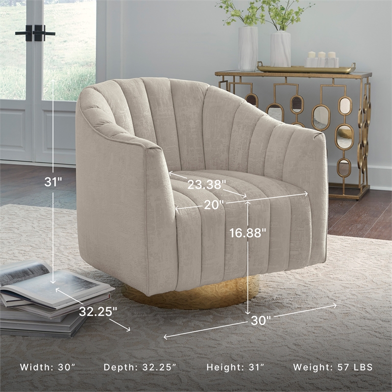 Signature Design by Ashley Penzlin Pearl Swivel Accent Chair