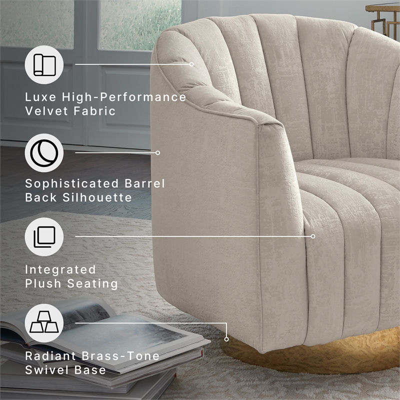 Signature Design by Ashley Penzlin Pearl Swivel Accent Chair