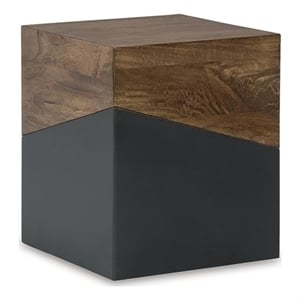 Signature Design by Ashley Trailbend Brown/Gunmetal Accent Table