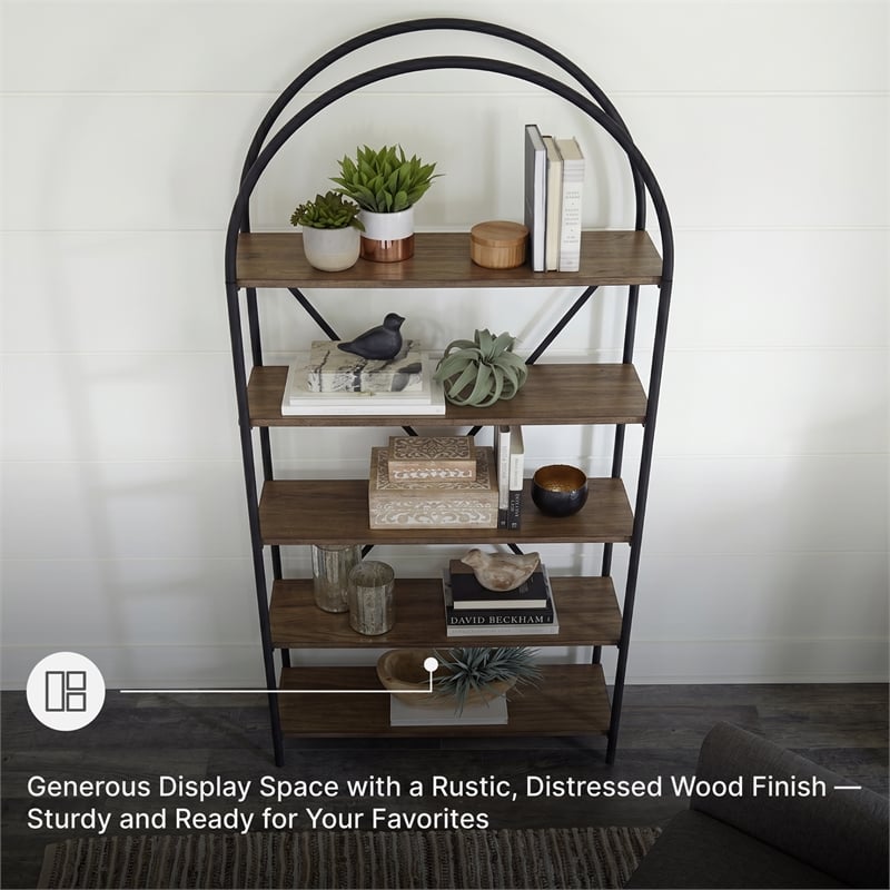 Signature Design by Ashley Galtbury Brown/Black Bookcase