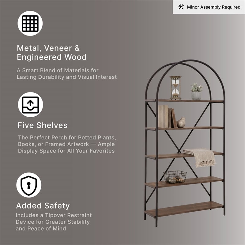 Signature Design by Ashley Galtbury Brown/Black Bookcase