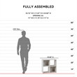 Ashley Furniture Paxberry Four CubeEngineered Wood  Organizer in Off White