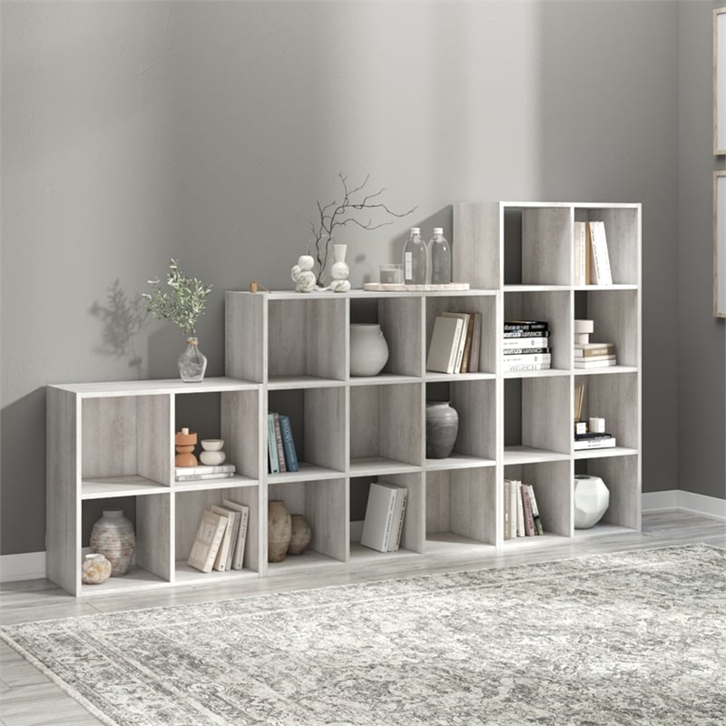 Ashley Furniture Paxberry Four CubeEngineered Wood  Organizer in Off White