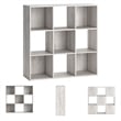 Ashley Furniture Paxberry Nine Cube Engineered Wood Organizer in White Wash