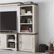Ashley Furniture Havalance Right Wood Pier Cabinet in White Wash & Gray