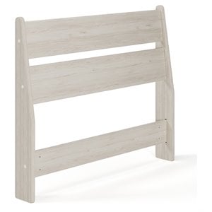 Ashley Furniture Socalle Twin Panel Engineered Wood Headboard in White Wash