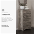 Ashley Furniture Ralinksi Four Drawer Engineered Wood Chest in Gray