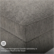 Ashley Furniture O'Phannon Fabric Ottoman with Storage in Gray & Black