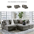 Ashley Furniture O'Phannon Fabric Ottoman with Storage in Gray & Black