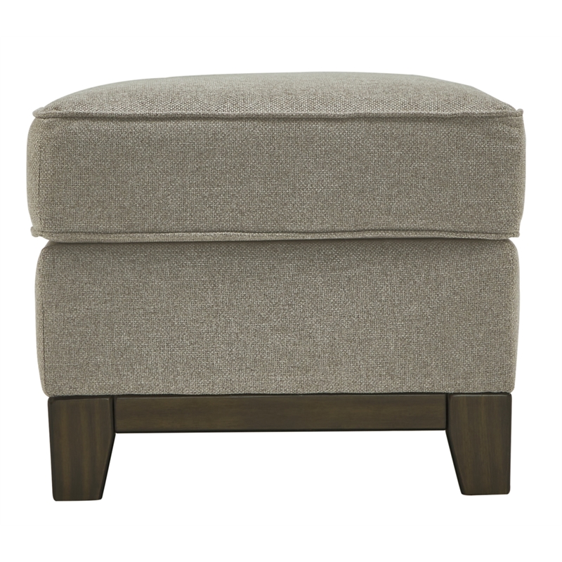 Ashley Furniture Kaywood Fabric Ottoman in Gray & Brown Finish