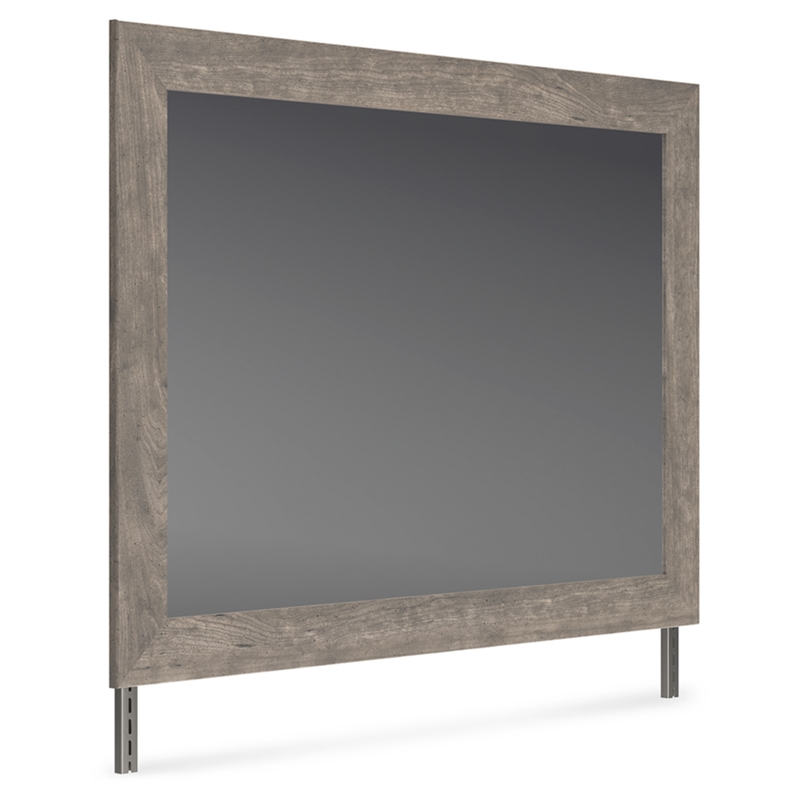 Signature Design by Ashley Bayzor Engineered Wood Bedroom Mirror in Warm Gray