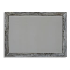 Ashley Furniture Baystorm 31&quot x 42&quot Wood Bedroom Mirror in Smoky Gray