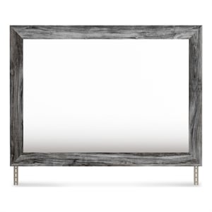 Signature Design by Ashley Thyven 31&quot x 42&quot Wood Bedroom Mirror in Smoky Gray