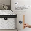Ashley Furniture 1100 Series Fabric Twin Mattress in Gray