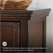 Ashley Furniture Porter 5-Drawer Traditional Wood Chest in Dark Brown
