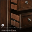 Ashley Furniture Porter 5-Drawer Traditional Wood Chest in Dark Brown