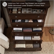 Ashley Furniture Porter 5-Drawer Traditional Wood Chest in Dark Brown