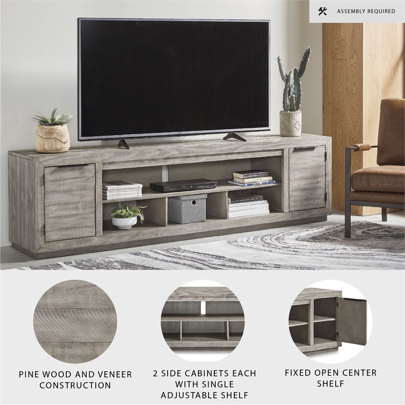 Ashley Furniture Naydell Wood TV Stand for TVs up to 105
