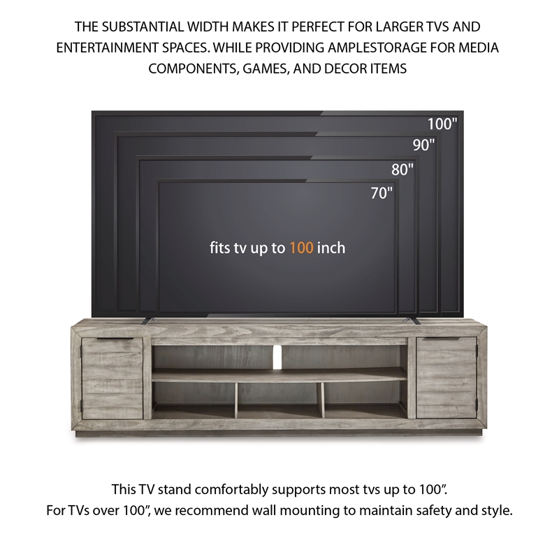 Ashley Furniture Naydell Wood TV Stand for TVs up to 105