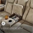 Ashley Furniture Next-Gen DuraPella Faux Leather Reclining Loveseat in Brown