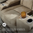 Ashley Furniture Next-Gen DuraPella Faux Leather Reclining Loveseat in Brown