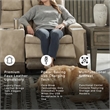 Ashley Furniture Next-Gen DuraPella Faux Leather Reclining Loveseat in Brown