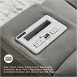 Ashley Furniture Next-Gen DuraPella Faux Leather Power Reclining Sofa in Gray