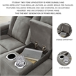 Ashley Furniture Next-Gen DuraPella Faux Leather Reclining Loveseat in Gray