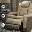 Ashley Furniture Next-Gen DuraPella Faux Leather Power Recliner in Brown