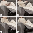 Ashley Furniture Next-Gen DuraPella 2-Seat Faux Leather Reclining Sofa in Gray