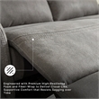 Ashley Furniture Next-Gen DuraPella 2-Seat Faux Leather Reclining Sofa in Gray