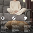 Ashley Furniture Next-Gen DuraPella 2-Seat Faux Leather Reclining Sofa in Gray
