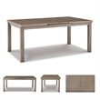 Ashley Furniture Beach Front Outdoor Rectangular Aluminum Dining Table in Brown