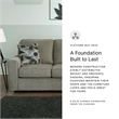 Ashley Furniture Cascilla Contemporary Fabric & Wood Sofa in Light Gray