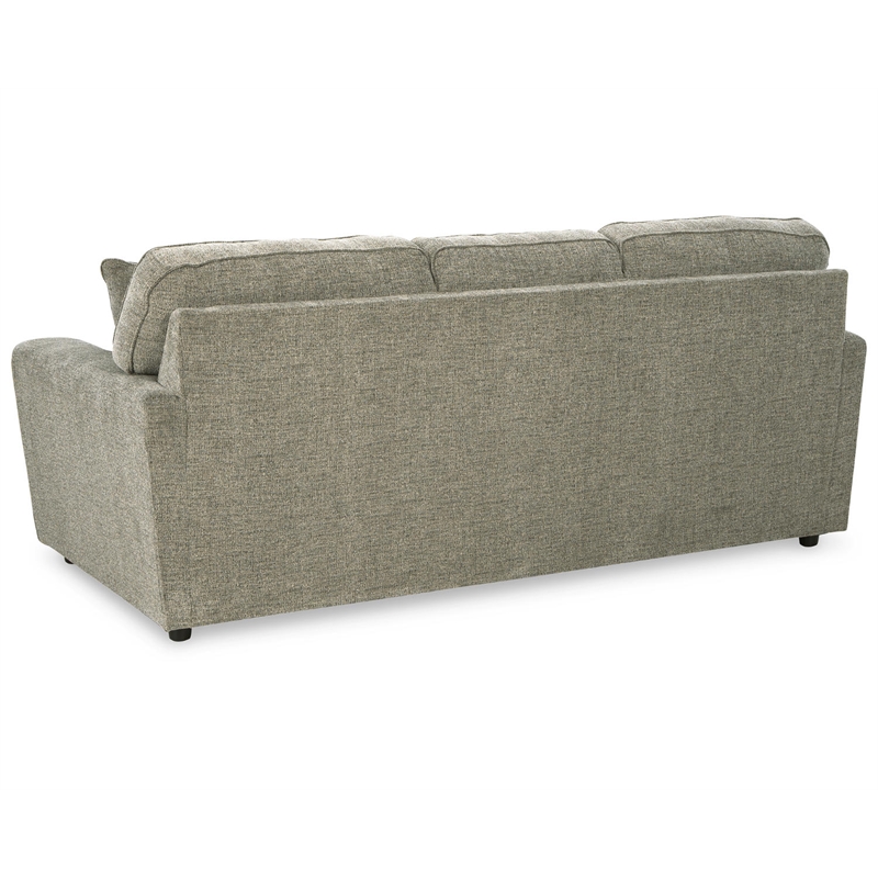Ashley Furniture Cascilla Contemporary Fabric & Wood Sofa in Light Gray
