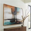 Signature Design by Ashley Brunonia Canvas Fabric Wall Art in Orange and Green