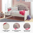 Signature Design by Ashley Realyn Fabric Twin Day Bed in White and Light Gray