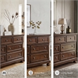 Ashley Furniture Porter 7-Drawer Traditional Wood Dresser in Dark Brown