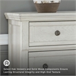 Ashley Furniture Robbinsdale 7-Drawer Wood Dresser in Antiqued White