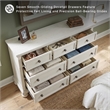 Ashley Furniture Robbinsdale 7-Drawer Wood Dresser in Antiqued White