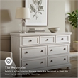 Ashley Furniture Robbinsdale 7-Drawer Wood Dresser in Antiqued White