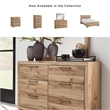 Ashley Furniture Hyanna 6-Drawer Farmhouse Wood Dresser in Light Brown