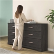 Ashley Furniture Belachime 6-Drawer Modern Wood Dresser in Black