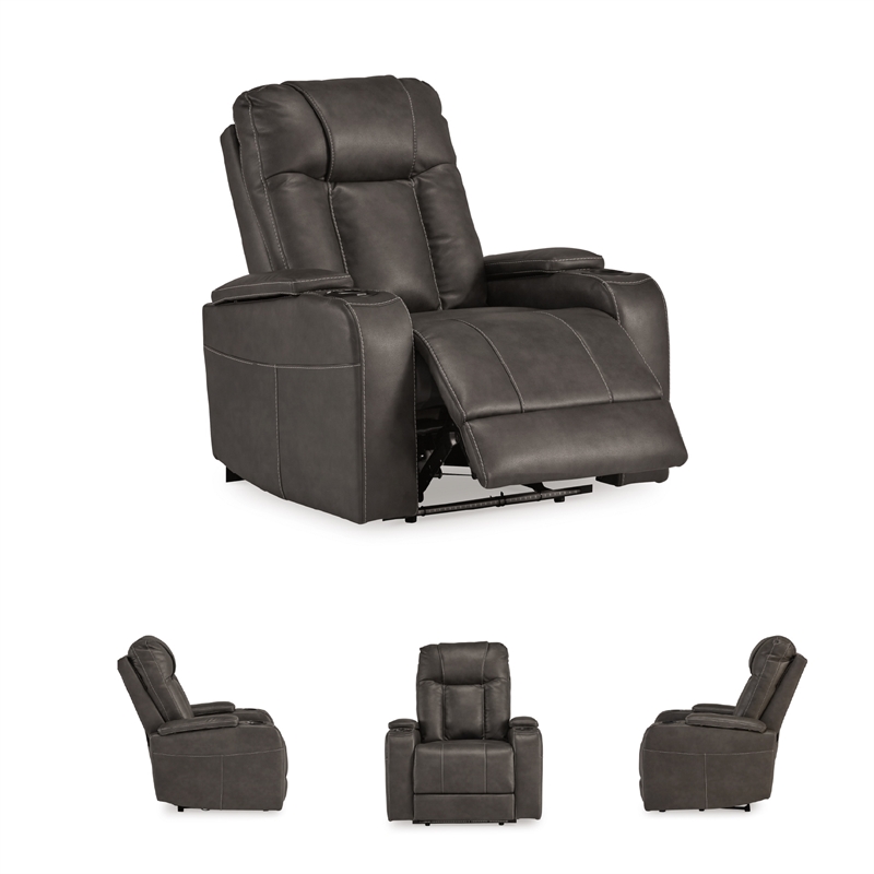 Signature Design by Ashley Feazada Gray Power Recliner