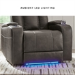 Signature Design by Ashley Feazada Gray Power Recliner