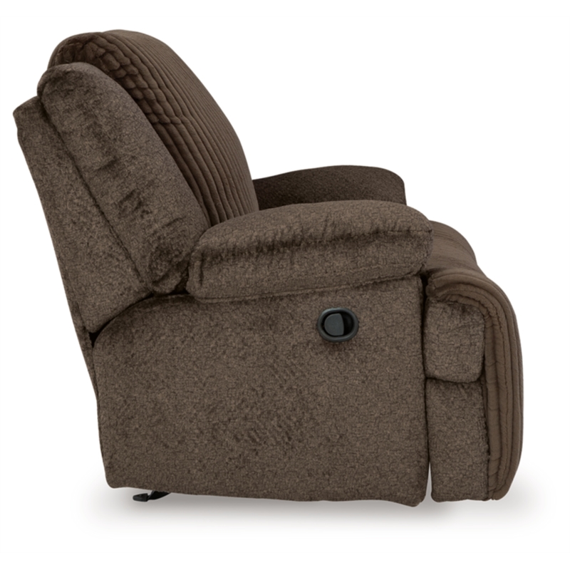 signature design by ashley top tier chocolate recliner